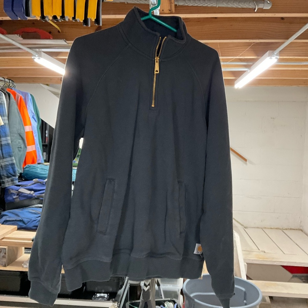 Carhartt Black Zip Up Sweater